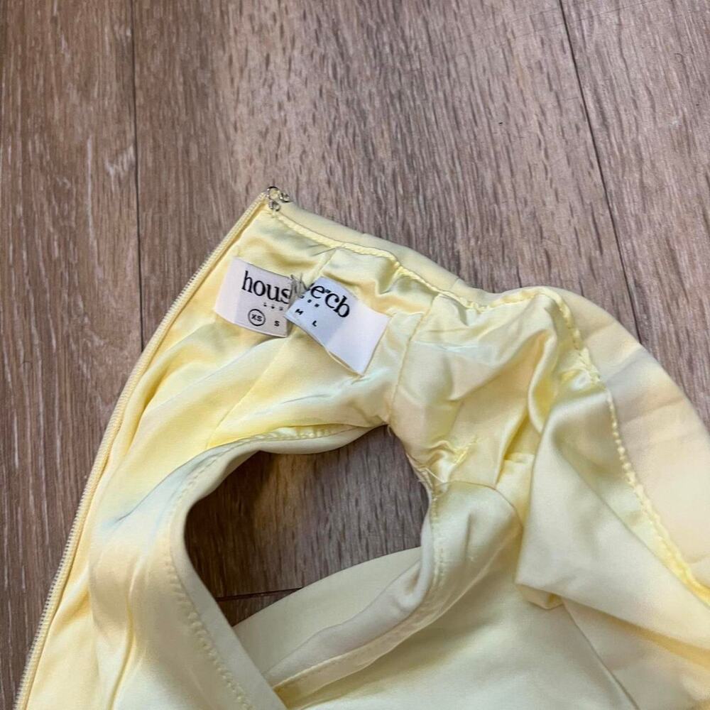 House of CB Marla lemon halter mini dress - Picture 5 of 7